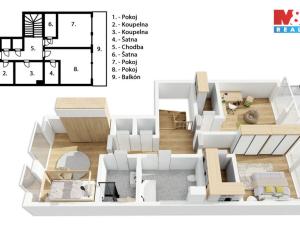 Prodej bytu 4+kk, Praha - Břevnov, Šlikova, 217 m2