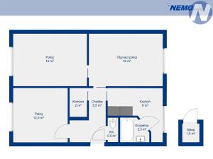 Prodej bytu 3+1, Prachatice, Nemocniční, 72 m2