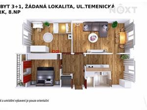 Prodej bytu 3+1, Šumperk, Temenická, 72 m2