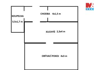 Pronájem bytu 1+1, Česká Lípa, Československé armády, 33 m2