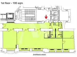 Pronájem kanceláře, Praha - Nové Město, Václavské náměstí, 195 m2