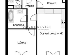 Pronájem bytu 2+kk, České Budějovice, Čakovská, 68 m2