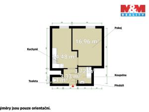 Prodej bytu 2+kk, Plzeň - Lobzy, Masarykova, 41 m2