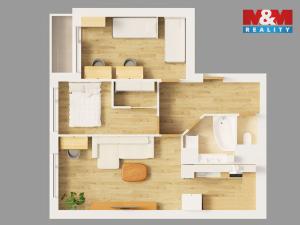 Prodej bytu 3+kk, Praha - Petrovice, Rezlerova, 65 m2