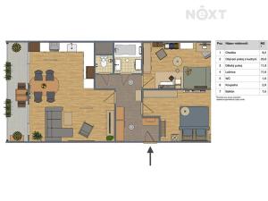 Prodej bytu 3+1, Podbořany, Kpt. Nálepky, 69 m2