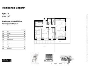 Prodej bytu 4+kk, Kladno, U Engerthu, 84 m2