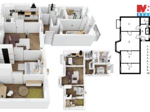 Prodej bytu 4+1, Praha - Smíchov, Zborovská, 141 m2