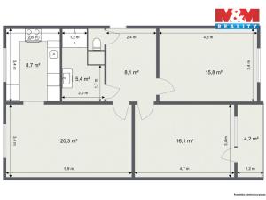Prodej bytu 3+1, Horní Slavkov, Dlouhá, 74 m2