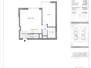 Pronájem bytu 2+kk, Praha - Karlín, Rohanské nábřeží, 57 m2