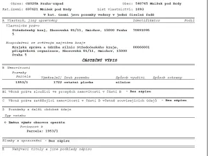 Prodej pozemku, Mníšek pod Brdy, 1722 m2