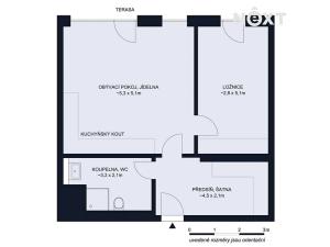Pronájem bytu 2+kk, České Budějovice, O. Nedbala, 59 m2