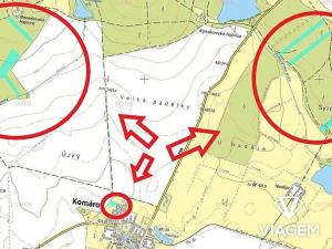 Prodej podílu lesa, Komárov, 8639 m2