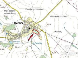 Prodej podílu pole, Medlice, 1159 m2