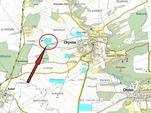 Prodej podílu pole, Chýnice, 1403 m2