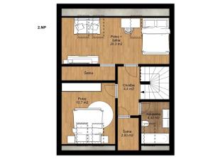 Pronájem rodinného domu, Měšice, Žitná, 101 m2