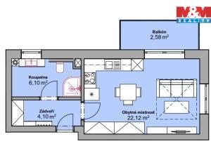 Prodej bytu 1+kk, Rožďalovice, Náměstí, 32 m2