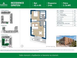 Pronájem bytu 2+kk, Praha - Chodov, Líbalova, 50 m2