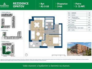 Pronájem bytu 2+kk, Praha - Chodov, Líbalova, 43 m2