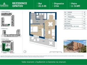 Pronájem bytu 2+kk, Praha - Chodov, Líbalova, 46 m2