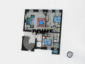 Pronájem bytu 3+1, Praha - Malá Strana, Hroznová, 73 m2