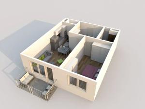 Prodej bytu 2+kk, Praha - Vysočany, Čerpadlová, 61 m2