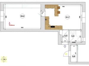 Prodej bytu 2+kk, Praha - Vinohrady, Libická, 57 m2