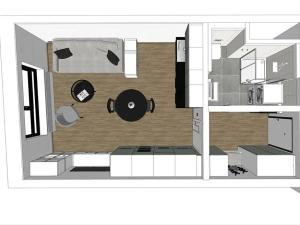 Pronájem bytu 1+kk, Praha - Horní Měcholupy, Milánská, 35 m2