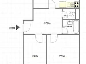 Pronájem bytu 2+1, Uherský Brod, Bří Lužů, 72 m2
