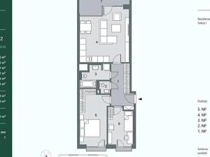 Pronájem bytu 3+kk, Liberec, Na Perštýně, 70 m2