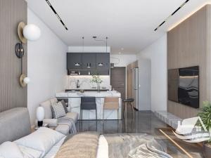 Prodej bytu 1+kk, Agios Amvrosios Keryneias, Kypr, 33 m2