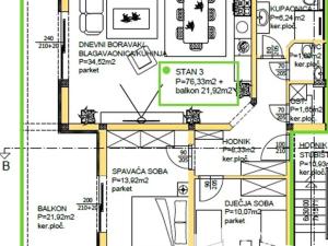 Prodej bytu 3+kk, Privlaka, Chorvatsko, 94 m2