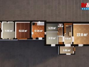 Prodej rodinného domu, Všetaty - Přívory, Nádražní, 70 m2