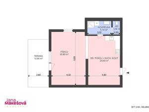 Prodej bytu 2+kk, Holubice, 63 m2