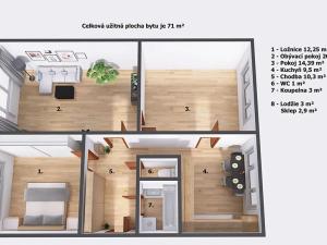 Prodej bytu 3+1, Nová Paka, K Hájku, 71 m2