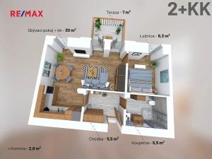 Prodej atypického bytu, Svoboda nad Úpou, Nádražní, 44 m2