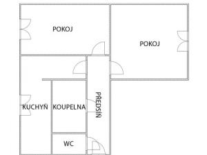 Prodej bytu 2+1, Chomutov, Borová, 62 m2