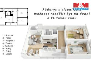 Prodej bytu 3+kk, Hradec Králové - Pražské Předměstí, Gebauerova, 53 m2