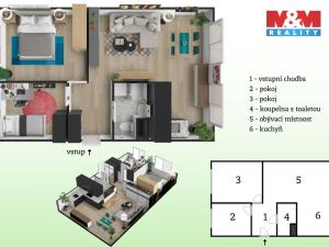 Prodej bytu 3+1, Kladno - Kročehlavy, Litevská, 57 m2