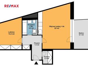 Prodej bytu 2+kk, Praha - Smíchov, Pod Barvířkou, 55 m2