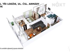 Prodej bytu 3+1, Šumperk, Čsl. armády, 60 m2