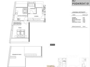 Pronájem bytu 3+kk, Děčín, Plzeňská, 59 m2