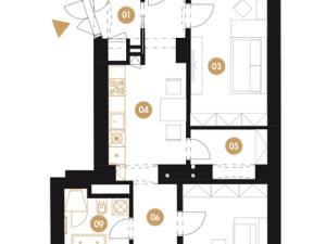 Pronájem bytu 3+1, Praha - Vinohrady, Francouzská, 71 m2