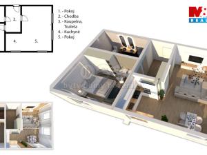 Prodej bytu 2+kk, Královec, 51 m2
