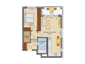 Prodej bytu 2+kk, Praha, Huppnerova, 58 m2