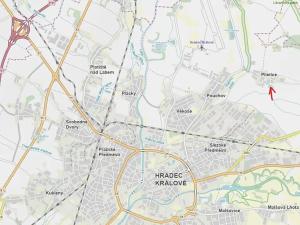 Dražba komerčního pozemku, Hradec Králové, 1063 m2