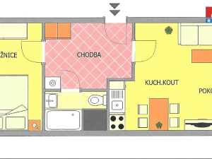 Pronájem bytu 2+kk, Stráž pod Ralskem, Mimoňská, 41 m2