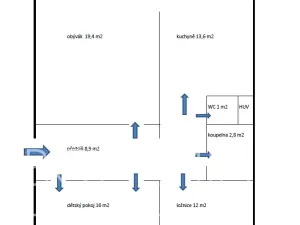 Prodej bytu 3+1, Cvikov, Vančurova, 74 m2