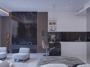 Prodej bytu 1+kk, Trikomo, Kypr, 47 m2