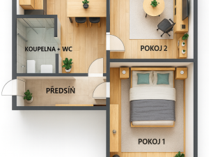 Prodej bytu 2+1, Praha - Michle, Jihlavská, 52 m2