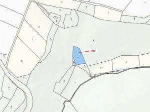 Dražba pozemku, Dešov, 1277 m2